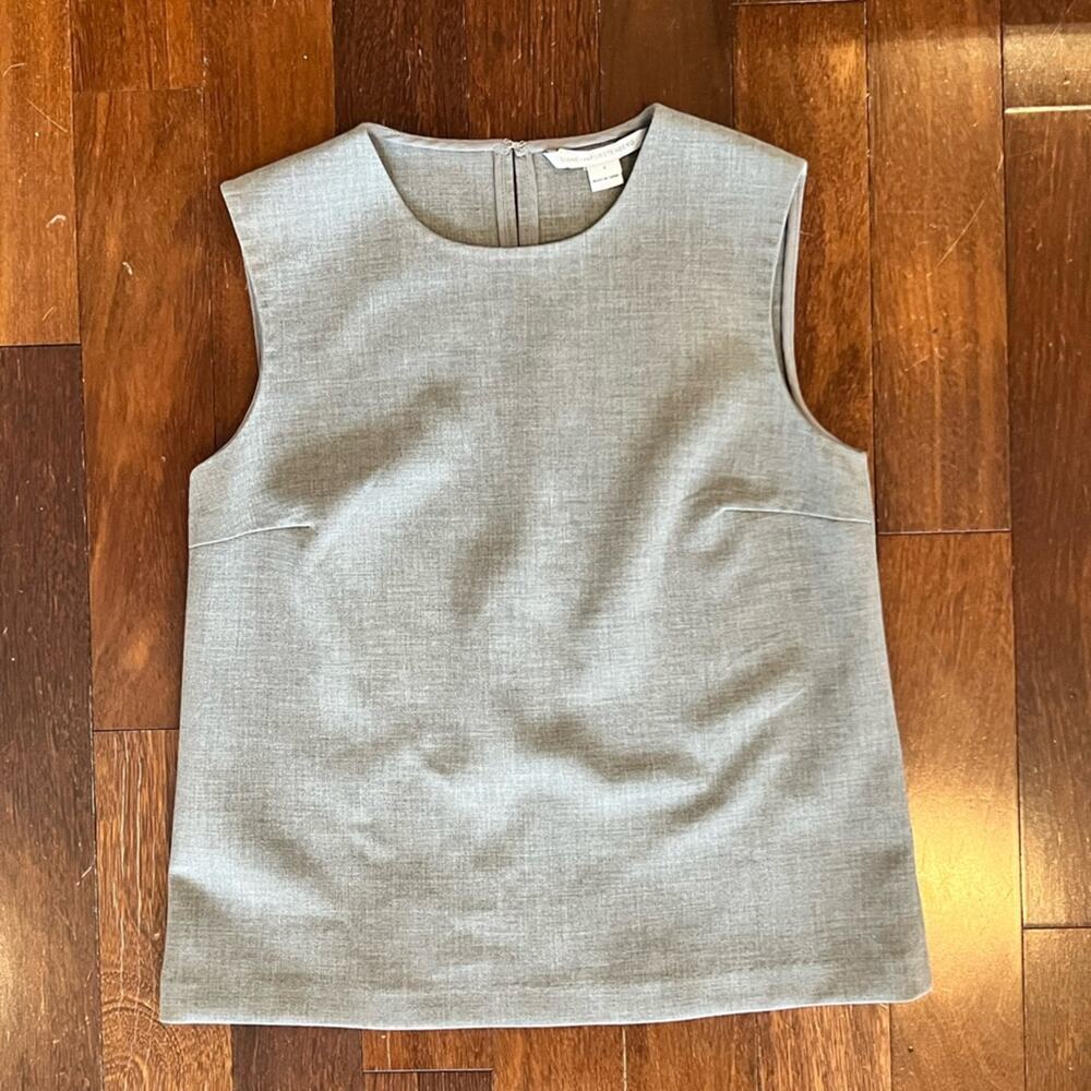 𝅺Diane von Furstenberg DVF Betty Ceramic Shell Top Size 4 in Fog